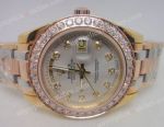 Rolex Masterpiece 3-Tone Day-Date Diamond Bezel Mens Knockoff Watch